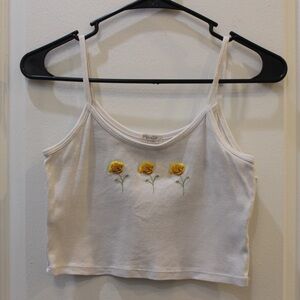 Brandy Melville 3 Flower Tank Top- Small / One Size Fits All